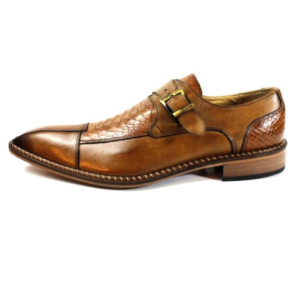 Doula Crocodile Printed Brown Monk Straps Calfskin main image 6